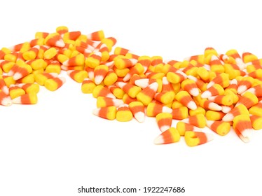 Candy Corn On White Background