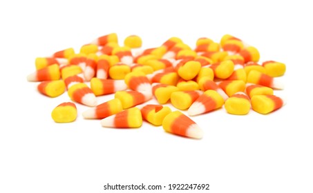 Candy Corn On White Background