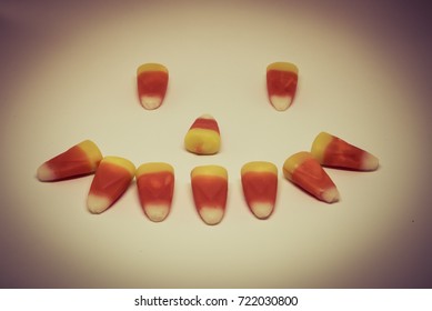 Candy Corn Smiley Face