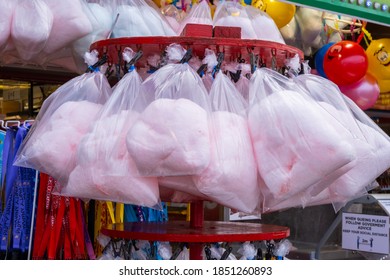 Candy Floss For Sale On The Prom In Blackpool August 2020