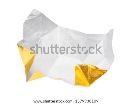 Candy wrapper isolated on white background