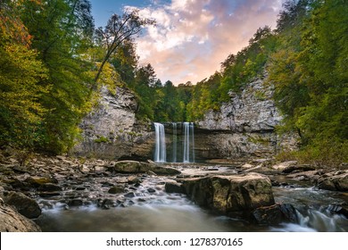 Cane Creek Falls Sunset