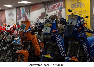 Canillo, Andorra - June 19 2020: Old Motorcycle Paris Dakar 2007 Exposed On  The  Motorcyle Museum In Canillo, Andorra On June 19, 2020.