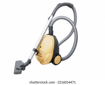 Canister Vacuum Cleaner For Home Use Isolated On White