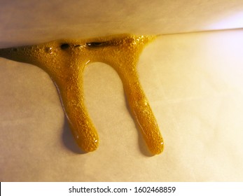 Cannabis being pressed into Rosin