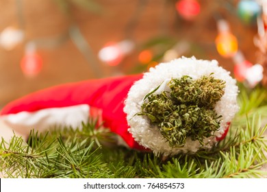 Cannabis Christmas Background