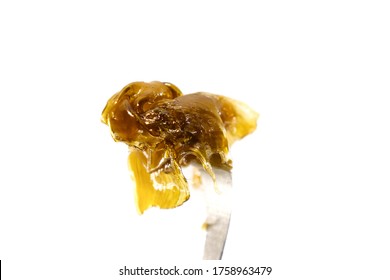 Cannabis Concentrate Live Resin Shatter Rosin Stock Photo 1758963479 ...