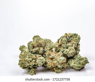 Cannabis Flower Macro Nugs Dried Weed in Jars Legal California Medical Recreational Marijuana up Close