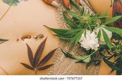 Marijuana Leaves Tattoos Images Stock Photos Vectors Shutterstock
