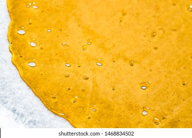 Cannabis Oil Close Up Macro Marijuana Extracts  Commercial California Legal Indoor 710 shatter slabs Medical Recreational Indicas Sativas Hybrid 420 Concentrates