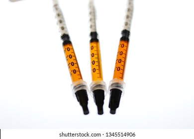 Cannabis Oil CO2 Extract In Syringes.