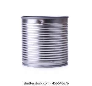 Canned Food Isolated Over White