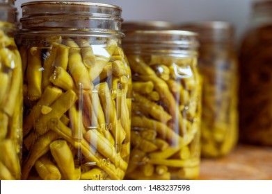 Canned Green Beans In Glass Jars