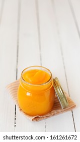 Canned Pumpkin Puree, Copy Space For Your Text