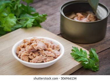 Canned Tuna Fish In Bowl 