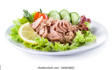 Canned tuna with vegetable salad - Powered by Shutterstock