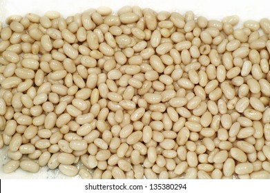 Cannellini Beans On White