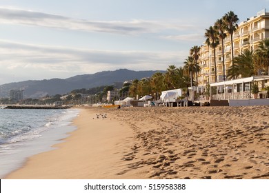 Cannes Beach In November