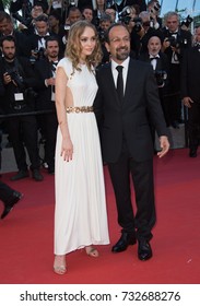 CANNES, FR - May 17, 2017: Lily-Rose Depp & Asghar Farhadi At The Premiere For 