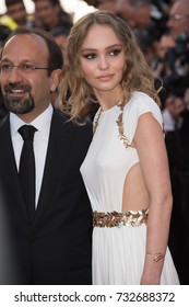 CANNES, FR - May 17, 2017: Lily-Rose Depp & Asghar Farhadi At The Premiere For 