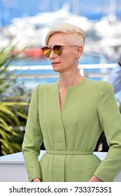 CANNES, FR - May 19, 2017: Tilda Swinton At The Photocall For 