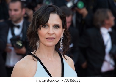 CANNES, FR - May 23, 2017: Juliette Binoche At The 70th Anniversary Gala For The Festival De Cannes