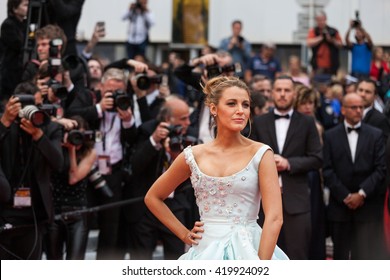 Cannes, France - 13 MAY 2016 - Actress Blake Lively attends the 'Slack Bay (Ma Loute)' premiere during the 69th annual Cannes Film Festival