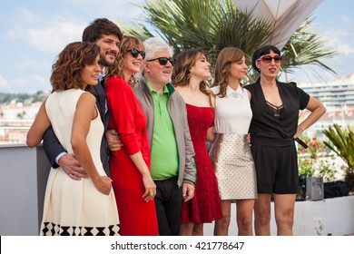 Cannes, France - 17 MAY 2016 - Emma Suarez, Director Pedro Almodovar, Actresses Adriana Ugarte Attend The 'Julieta' Photocall During The 69th Annual Cannes Film Festival