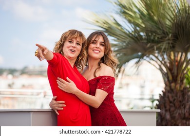 Cannes, France - 17 MAY 2016 - Actresses Emma Suarez And Adriana Ugarte Attend The 'Julieta' Photocall During The 69th Annual Cannes Film Festival