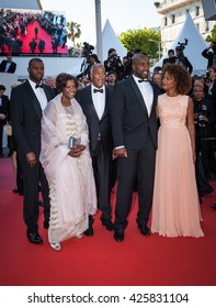 Cannes, France - 21 MAY 2016 - Teddy Riner And His Partner Luthna Attends The 'Elle' Premiere During The 69th Annual Cannes Film Festival