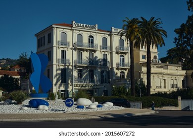 Cannes, France - Jan 2020: Boutique Hotel In Cannes, Cote D'Azur, France