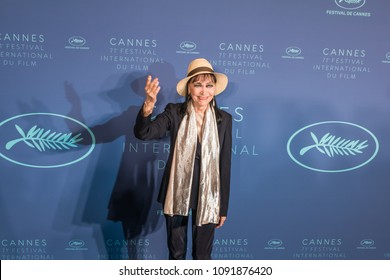 CANNES, FRANCE - MAY 08, 2018: Anna Karina Arrives At The Gala Dinner During The 71st Annual Cannes Film Festival