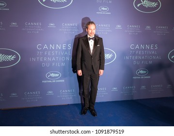 CANNES, FRANCE - MAY 08, 2018: Jury Member Denis Villeneuve Arrives At The Gala Dinner During The 71st Annual Cannes Film Festival