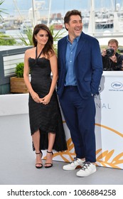 CANNES, FRANCE. May 09, 2018: Penelope Cruz & Javier Bardem At The Photocall For 