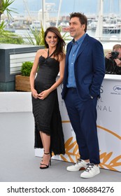 CANNES, FRANCE. May 09, 2018: Penelope Cruz & Javier Bardem At The Photocall For 