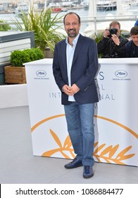 CANNES, FRANCE. May 09, 2018: Asghar Farhadi At The Photocall For 