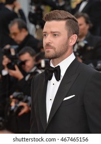 CANNES, FRANCE - MAY 11, 2016: Actor/singer Justin Timberlake at the gala premiere of Woody Allen's "Cafe Society" at the 69th Festival de Cannes.