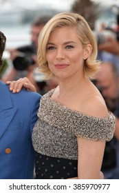 CANNES, FRANCE - MAY 13, 2015: Jury member Sienna Miller at photocall for the Cannes Jury at the 68th Festival de Cannes.