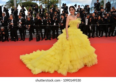 CANNES, FRANCE. May 13, 2018: Araya A. Hargate At The Gala Screening For 