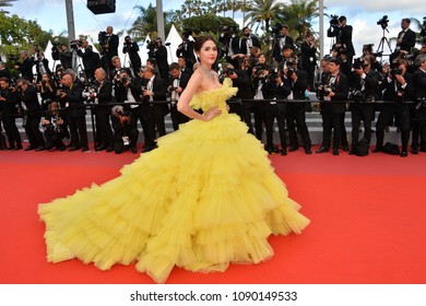 CANNES, FRANCE. May 13, 2018: Araya A. Hargate At The Gala Screening For 