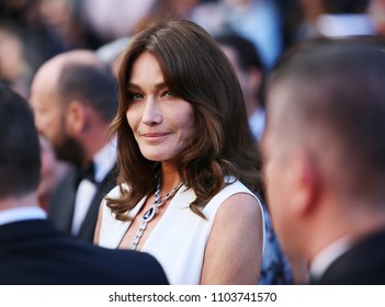 CANNES, FRANCE. May 13, 2018: Carla Bruni At The Gala Screening For 