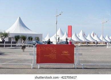 CANNES, FRANCE - MAY 14, 2016: The International Village During The 69th Cannes Film Festival. Cannes Hosts The Annual Cannes Film Festival From 1949.