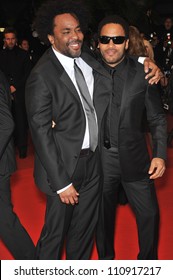 CANNES, FRANCE - MAY 15, 2009: Lee Daniels (left) & Lenny Kravitz At The Premiere For Their Movie 