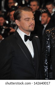 CANNES, FRANCE - MAY 15, 2013: Leonardo DiCaprio at the premiere of his movie "The Great Gatsby" the opening movie of the 66th Festival de Cannes. 