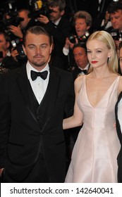 CANNES, FRANCE - MAY 15, 2013: Leonardo DiCaprio & Carey Mulligan At The Premiere Of Their Movie 