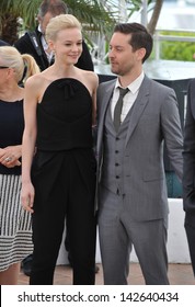 CANNES, FRANCE - MAY 15, 2013: Tobey Maguire & Carey Mulligan At The Photocall For Their Movie 