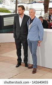 CANNES, FRANCE - MAY 15, 2013: Leonardo DiCaprio & Director Baz Luhrmann At The Photocall For Their Movie 