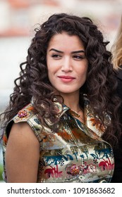 CANNES, FRANCE - MAY 15,  2018: Director Sabrina Ouazani Attends The Photocall For Talents Adami 2018 During The 71st Annual Cannes Film Festival