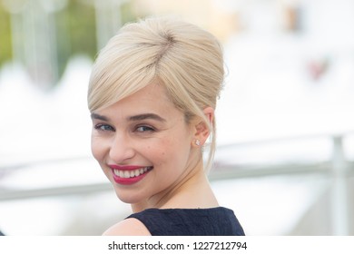 Cannes, France, May 15, 2018, Emilia Clarke attends the photocall for 'Solo: A Star Wars Story' during the 71st annual Cannes Film Festival at Palais des Festivals on May 15, 2018 in Cannes, France. 