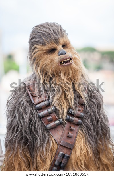 CANNES FRANCE - MAY 15  2018 Chewbacca attends the photocall for Solo A Star Wars Story during the 71st annual Cannes Film Festival at Palais des Festivals
